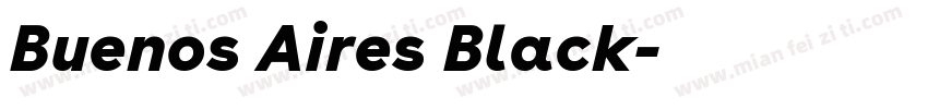 Buenos Aires Black字体转换